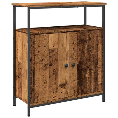 Simple Sideboard, Spacious Storage Cabinet with Display Shelf, Suitable for Kitchen, Living Room, Stylish Furniture, Provides Additional Storage Space And Home Decoration, Ensures Safety. Dresser 70X30X80 Cm Worked Old Wood W