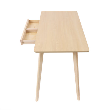 Bureau – Computerbureau – Bureautafel – Schrijftafel – Werktafel – Extra Brede Werkruimte 120x55 cm – Massief Hout Met Eikenfineer, Robuust A-Frame Ontwerp