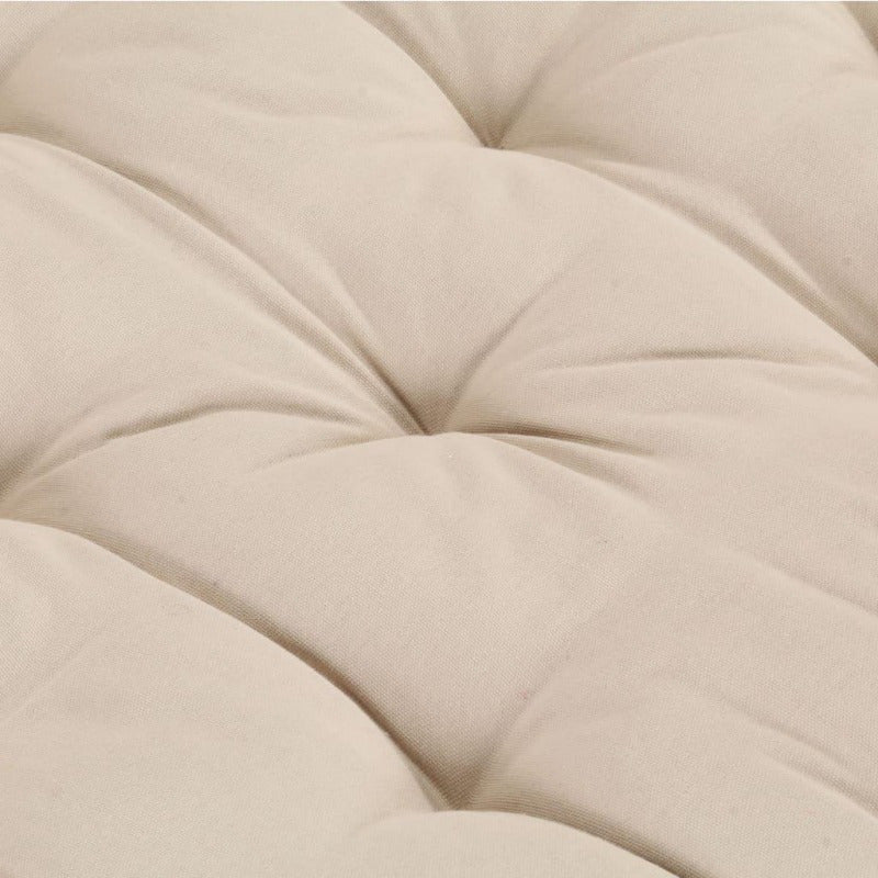 Palletkussen – Zitkussen – Tuinkussen – Loungekussen – Palletbankkussen – Beige – 120x80x10 cm – Comfortabele Dikke Zitlaag – Onderhoudsvriendelijk & Machinewasbaar