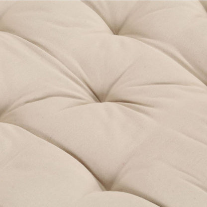 Palletkussen – Zitkussen – Tuinkussen – Loungekussen – Palletbankkussen – Beige – 120x80x10 cm – Comfortabele Dikke Zitlaag – Onderhoudsvriendelijk & Machinewasbaar
