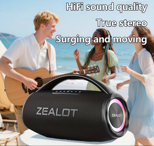 Draadloze Speaker – Bluetooth Speaker – Outdoor Speaker – Portable Speaker – Tuin Speaker – 16000mAh Batterij – IPX5 Waterbestendig – Dual Connect – RGB Verlichting