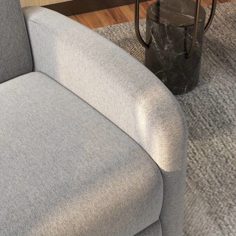 Relaxfauteuil – Schommelstoel – Ligstoel – Fauteuil – Relaxstoel – 160° Verstelbaar – Robuust Metaal-Kunststof Frame – Zacht Gevoerd – Compact Ontwerp – Grijs