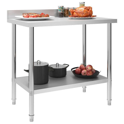 Modern Metal Workbench with 100x60x93cm Base - Sturdy Heavy-Duty Construction, 4-Wheel Rolling Design & Storage Shelves for Home Office Workshop, Compact Space-Saving Workspace, Robust Material Construction