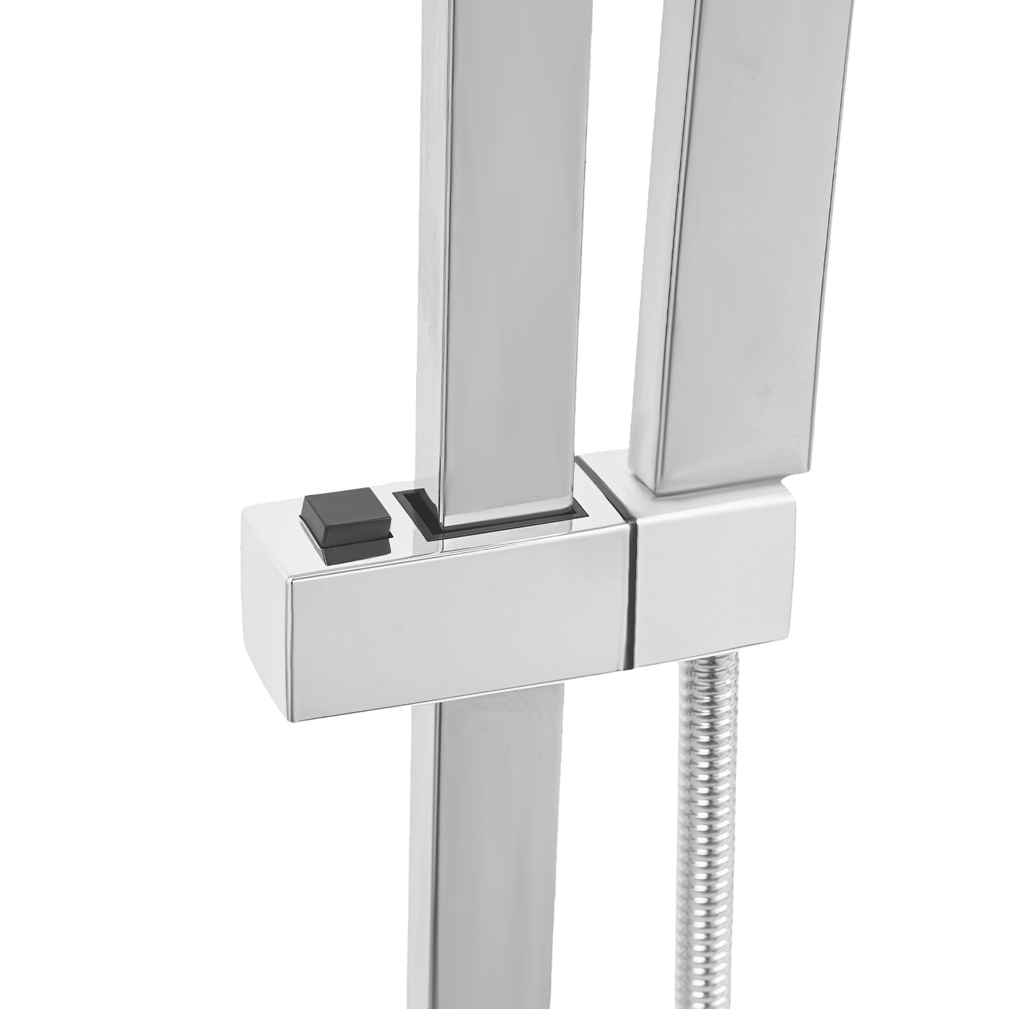 Douchekop – Regendouche – Hoofddouche – Handdouche – Doucheset – Thermostatisch – 30 cm Vierkant – Messing & Roestvrij Staal – Constante Watertemperatuur – Compacte Wandmontage