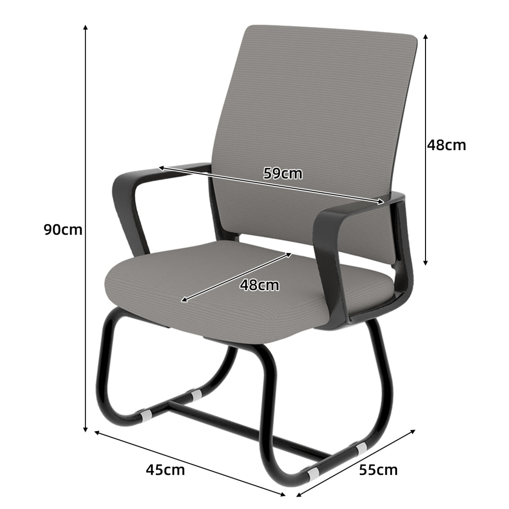 Bureaustoel – Ergonomische Stoel – Office Chair – Kantoorstoel – Draaistoel – 360° Draaibaar – Verstelbare Zithoogte – Met Metalen Frame – Comfortabel Kussen