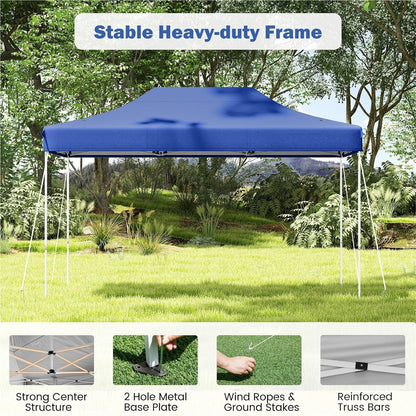 Partytent – Paviljoen – Easy-Up Tent – Vouwtent – Feesttent – 3x4,5 m – Waterafstotend Oxfordmateriaal – Verstelbare Hoogte