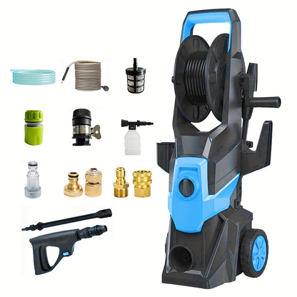 Hogedrukreiniger – Hogedrukspuit – Waterpomp – Terrasreiniger – Accu Cleaner – 1800-2000W Vermogen – 150 Bar Max Druk – 10 Meter Slang – Handzaam & Draagbaar