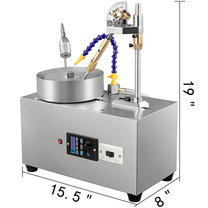 Slijpmachine Edelstenen – Sieradenslijper – Steenpolijstmachine – Lapidair Machine – Juweliersapparaat – Roestvrij Staal – 180W Motor Met Waterpomp