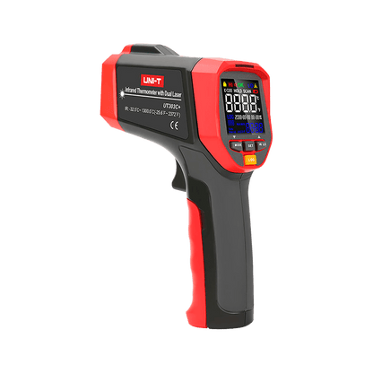 Pyrometer – Infrarood Thermometer – Warmtemeter – Temperatuurmeter – Laser Thermometer – Meetbereik -32°C tot 1300°C – Snelle Nauwkeurige Meting binnen 250 ms