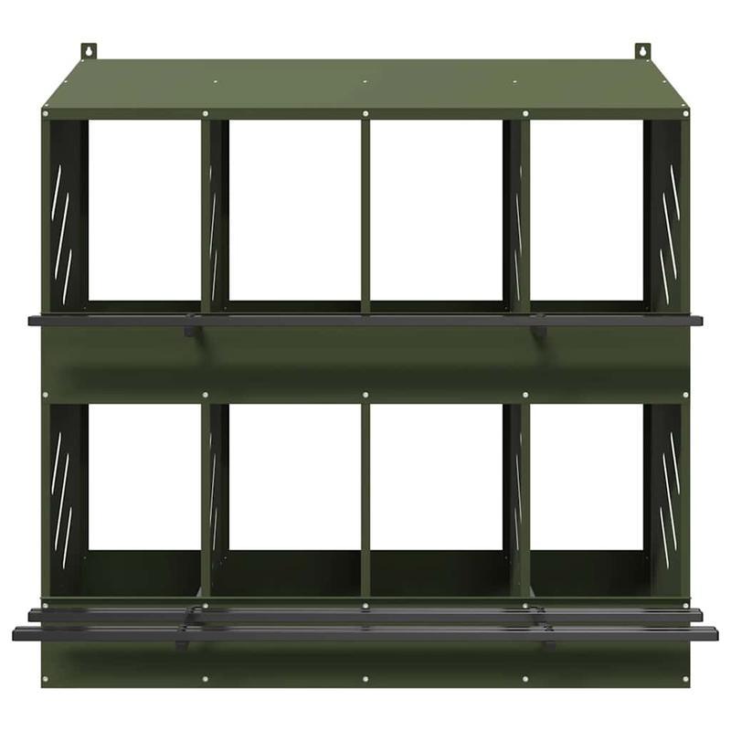 Huisdierenkooi – Kleine Dierenkooi – Vogelkooi – Hamsterkooi – Eekhoornkooi – Groen Dolphin Design – Metalen Frame – 8 Compartimenten – Binnen en Buiten Gebruik
