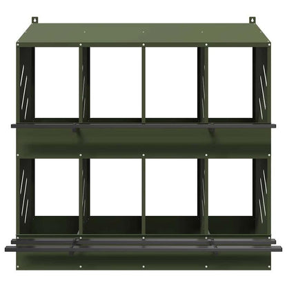 Huisdierenkooi – Kleine Dierenkooi – Vogelkooi – Hamsterkooi – Eekhoornkooi – Groen Dolphin Design – Metalen Frame – 8 Compartimenten – Binnen en Buiten Gebruik