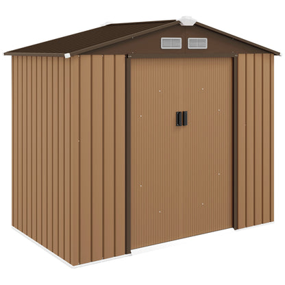Tuinschuur – Berging – Tuinhuis – Tuinopslag – Gereedschapsberging – Metalen Tuinschuur – 2,5 m² Opbergruimte – Gegalvaniseerd Staal Met Ventilatie