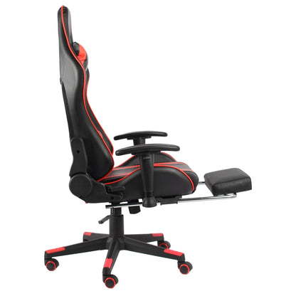 Gamingstoel – Game Stoel – Bureaustoel – Racing Stoel – Zitzak – Rood Met Voetensteun – Ergonomisch Ontwerp – Verstelbare Rugleuning
