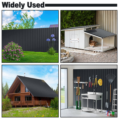 36pcs Roof panels, Trapezoidal Metal Sheet, 115 x 45 cm each,18 m² Roof Sheet for Roofing Sheets, Removable,Tool Sheds, Temporary, Garden Sheds