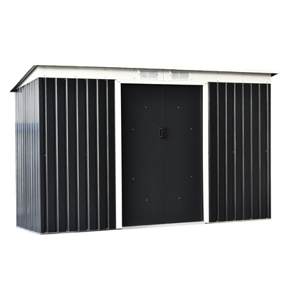 Tuinschuur – Tuinberging – Tuinopslag – Gereedschapsschuur – Fietsenberging – Gegalvaniseerd Staal – Ruime Opbergruimte 3,2 m² – Schuifdeuren Met Ventilatie