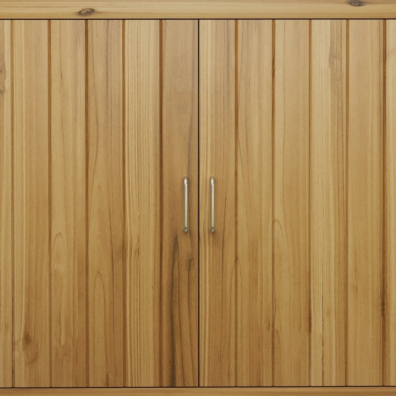 Buitenopslagkast – Tuinkast – Opbergkast Buiten – Tuinhuisje – Gereedschapskast – Weerbestendig Pent Dak – 110x50x85 cm Bruin