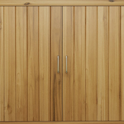 Buitenopslagkast – Tuinkast – Opbergkast Buiten – Tuinhuisje – Gereedschapskast – Weerbestendig Pent Dak – 110x50x85 cm Bruin