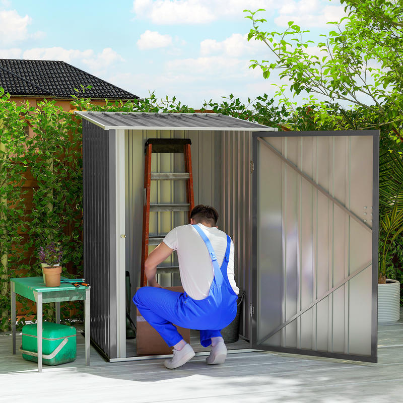 Gereedschapsschuur – Tuinberging – Berging – Opberghok – Tuinkast – Grote Afmetingen 100x103x160 cm – Robuust Gegalvaniseerd Staal – Verwijderbare Panelen