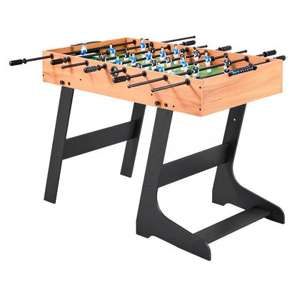 Foldable Table Football Table in Standard Size (1065 X 605 X 810 Mm), Foldable Indoor Football Table for Home, Family And Game Room, Set Includes 2 Balls, Easy to Store Game Table