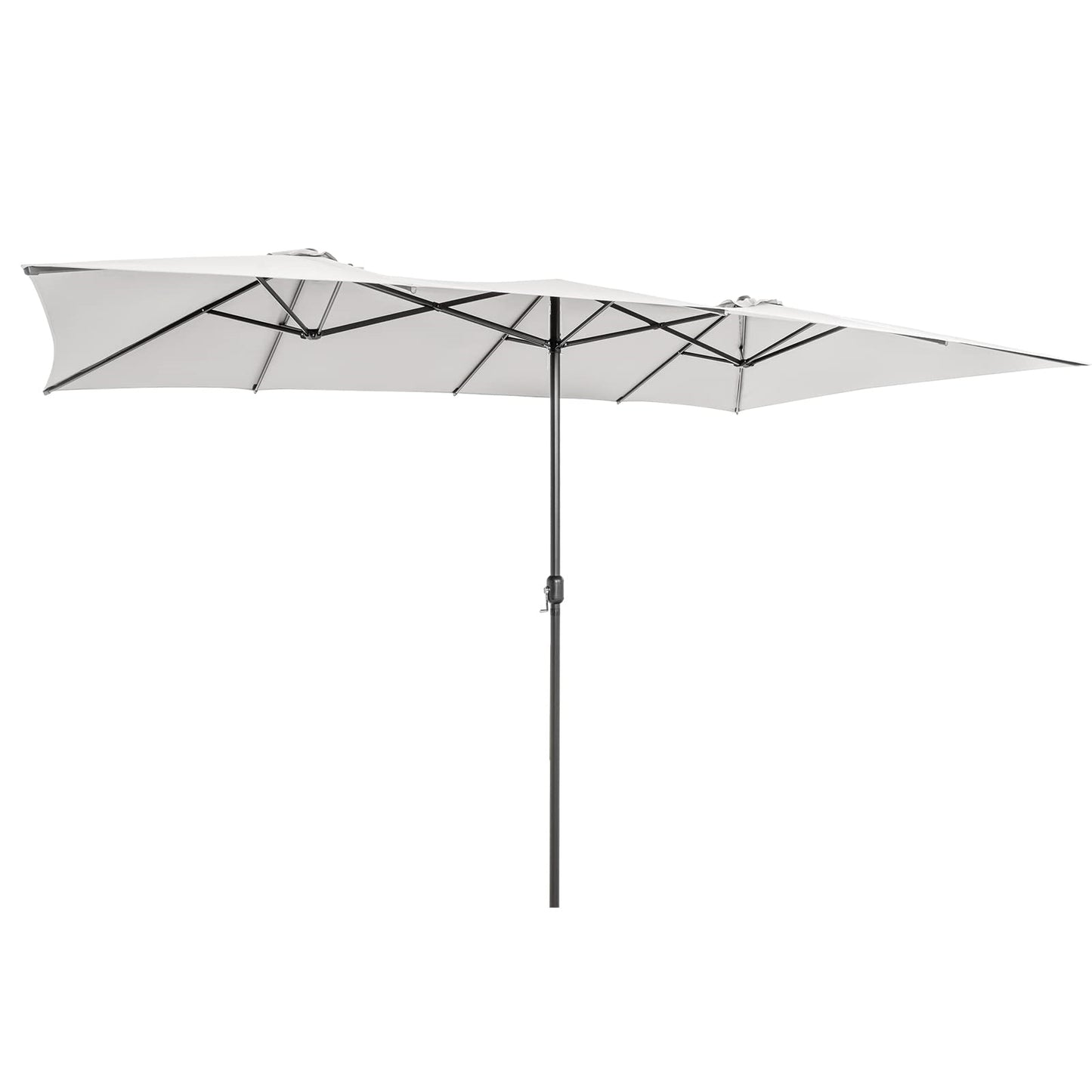 Dubbele Parasol – XXL Zonnescherm – Tuinparasol – Terrasparasol – Marktparasol – Extra Groot 426x265 cm – UV-bestendig Polyester Met Ventilatie