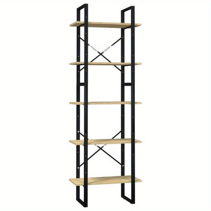 Boekenkast met 5 schappen 60x30x175cm massief grenenhout, Standing Shelf