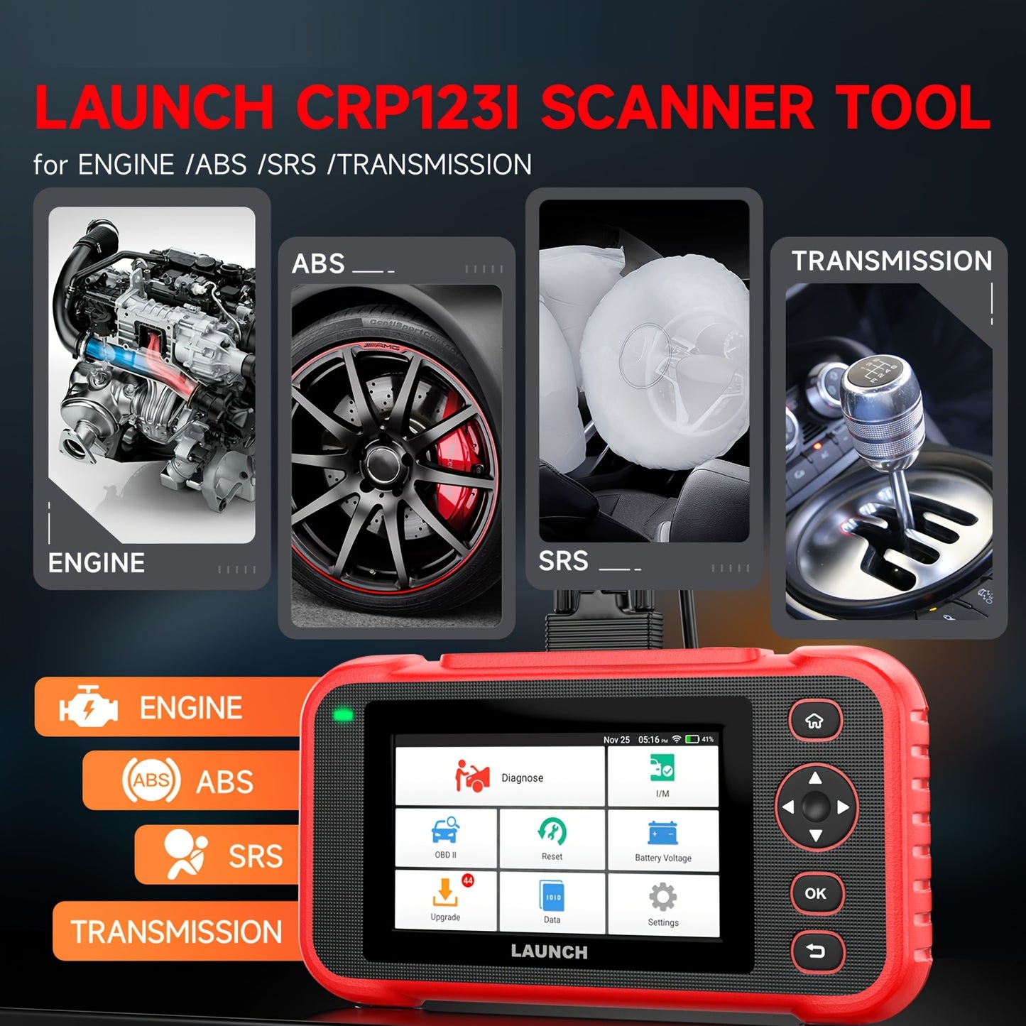 OBD2 Scanner – Auto Uitleesapparaat – Diagnoseapparaat – Storing Verwijderen – Uitleesapparaat – 4 Systeemdiagnose – 6+ Resetfuncties – Draadloze Wifi Updates