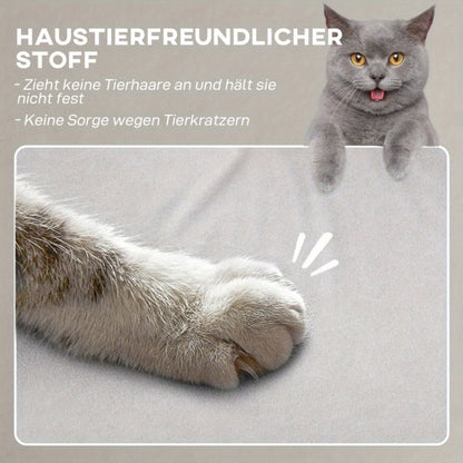 Loungestoel – Relaxstoel – Zitzak – Fauteuil – Relaxfauteuil – Crème Kunstfluweel – Verstelbare Ligstand – Memoryfunctie Met Geruisloze Bediening