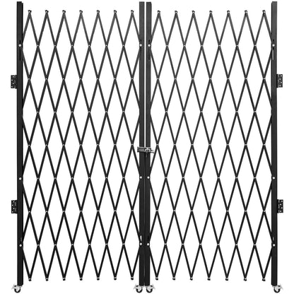 Dubbele Vouwdeur – Vouwdeur Security Gate – Schaarpoort – Rolpoort – Veiligheidspoort – Zwaar Gepoedercoat Staal – 155x310 cm Groot