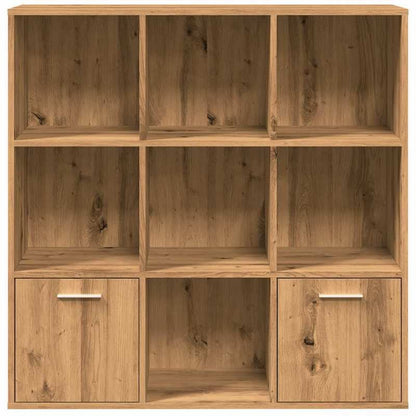 Bookshelf Measuring 98X29X97.5 Cm, Crafted from Artisanal Wood in Oak Color. Features Vertical Shelves That Are Sturdy And Durable, Aesthetically Pleasing, with Ample Storage Space, a Smooth Surface, Moisture-Resistant, Warp-