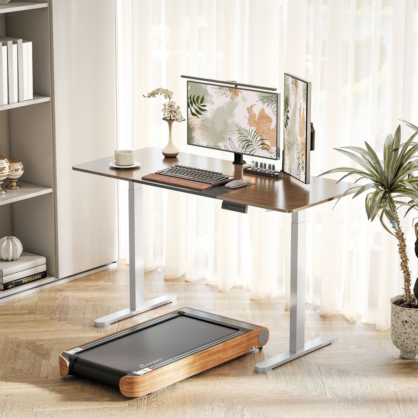 Verstelbaar Elektrisch Bureauframe – Zit Sta Bureauframe – Bureau Onderstel – Elektrisch Bureau Onderstel – Wit – Geheugenfunctie – Staal
