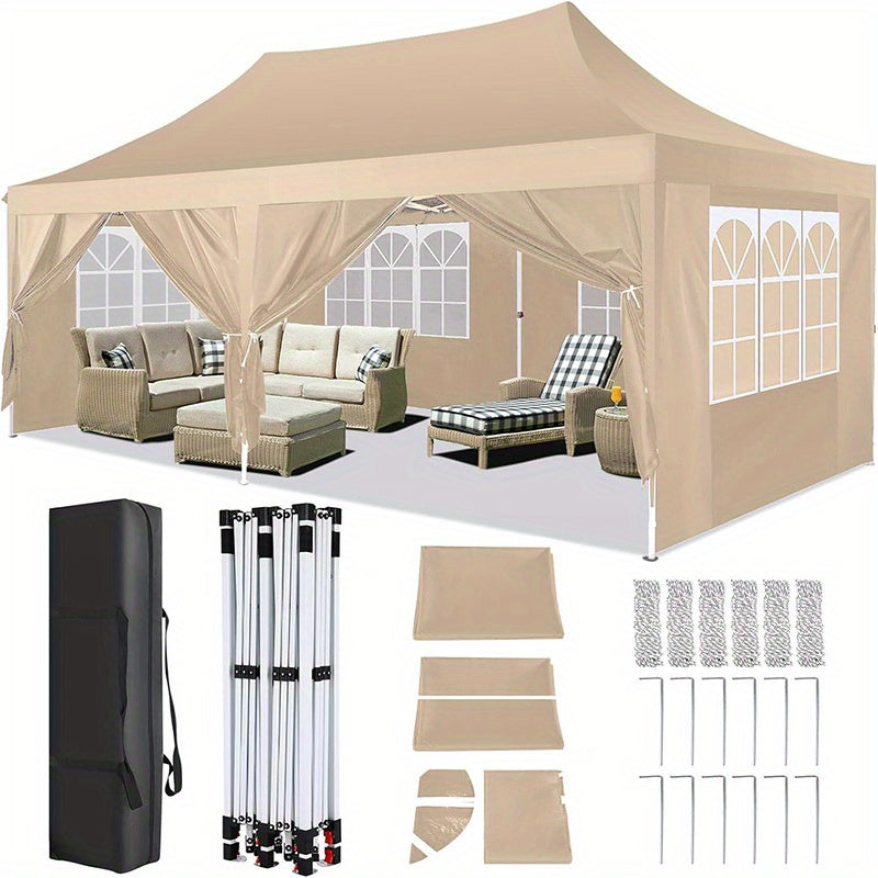 Partytent – Vouwtent – Feesttent – Paviljoen – Tuintent – 3x6 meter – Waterdicht – UV-bescherming 50+