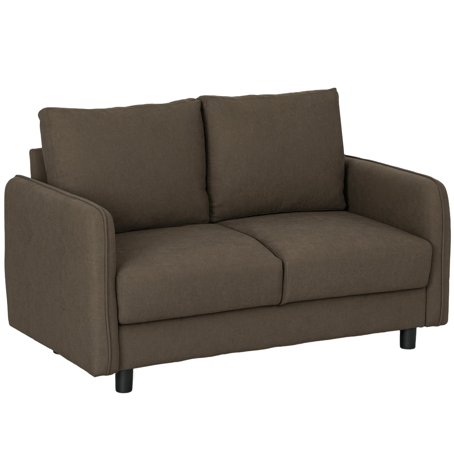 Bankstel – 2-Zitsbank – Sofa – Loveseat – Zitbank – Fluwelen Bekleding – Met Opbergruimte – Compact Formaat – Stevig Comfort