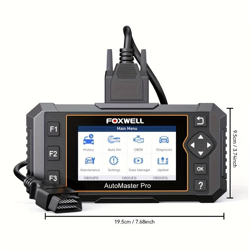 Autodiagnoseapparaat – OBD2 Scanner – Voertuigfoutlezer – Motorcodelezer – ABS SRS Diagnose – 2,4 Inch Display – Batterijloos Via OBD-Poort