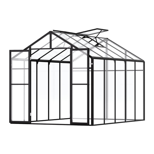 Kas – Kweekkas – Tuinkas – Plantenkas – Serre – 8 x 10 Ft Ruim Formaat – UV-Bestendige Polycarbonaat Panelen