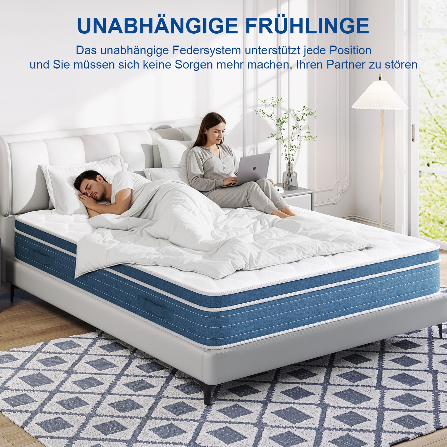Multilayer Hybrid Queen Mattress - Multiple Sizes & Styles Available Ergonomic Design with Memory Foam and Pocket Spring Medium Firm Feel
