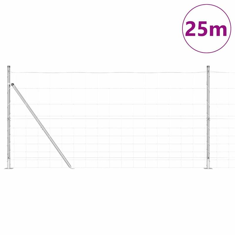 Solid Wild fence Silvery 25 x 1.2m galvanized steel, Garden Fencing, Yard Divider, Modern Fencing, Minimalist Barrier, Weatherproof Fence, Rustresistant Material, Metal Fencing, Security Fence, Property Boundary