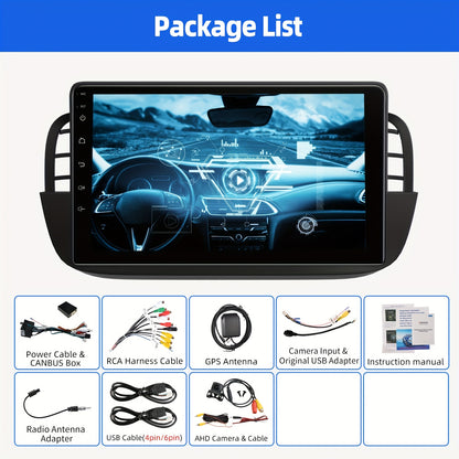 Android Autoradio – Multimedia Speler – Car Stereo – Navigatiesysteem – Auto Radio – 9 Inch Touchscreen – Android 14 OS – Draadloze CarPlay & Achteruitrijcamera