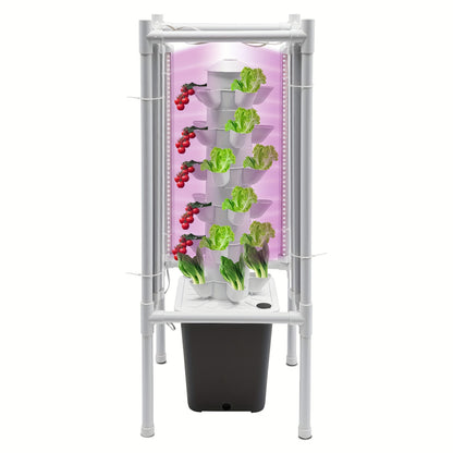 Hydroponische Plantentoren – Hydrocultuur Systeem – Indoor Tuin – Groeitoren – Kweekkit Compleet – Ruimtebesparend Ontwerp – 10L Waterreservoir