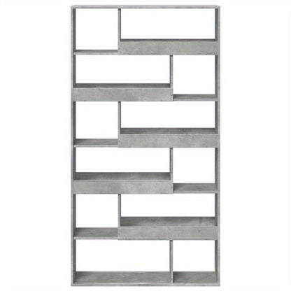 Room Divider 100X33X187.5 Cm Treated Wood Concrete Gray