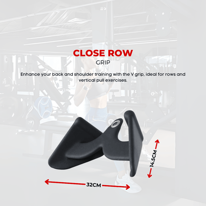 Fitnessgrepen – Trainingsgrepen – Handgrepen – Roeigrepen – Lat Pulldown Grepen – 5 Verschillende Grepen – Comfortabele Foam Rubber Coating