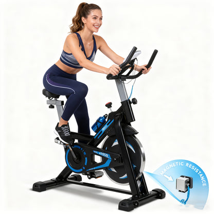 Indoor Cycling Bike – Hometrainer – Fitnessfiets – Exercise Bike – Stationary Bike – Compact Design – Stille Frictieweerstand