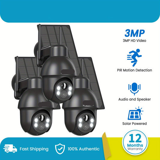 Draadloze Beveiligingscamera – Wifi Camera – 3MP Camera – Nachtzicht Camera – 360° Pan-Tilt – Bewegingsdetectie – Tweerichtingsaudio