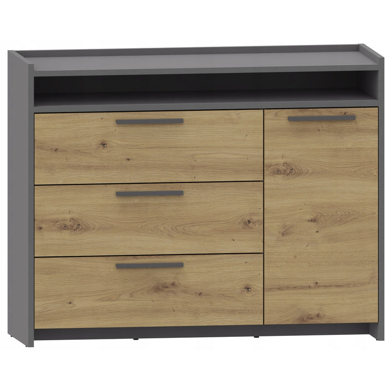 Kledingkast – Garderobekast – Opbergkast – Linnenkast – Slaapkamerkast – Artisan-Anthracite Kleur – Hoogwaardig Gelamineerd Spaanplaat – Compacte Afmetingen 101,6x80,6x35,9 cm