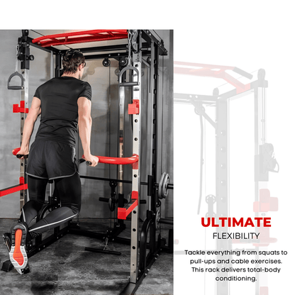 Smith Rack Machine – All-in-One Strength Station for Safe and Effective Strength Training at Home