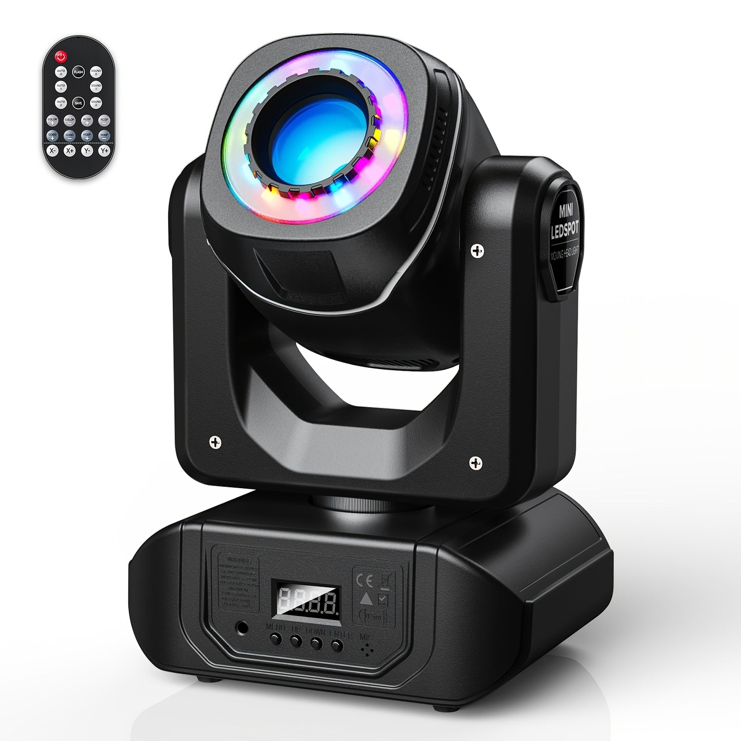 2-pack 150W LED Moving Head Stage Light – DJ Verlichting – Podiumlamp – Disco Licht – Partyverlichting – DMX512 Besturing – 7+1 Gobo Projectoren – Stroboscoopfunctie