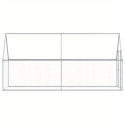 Kippenren – Kippenhok – Hennenhok – Kipren – Kippenkooi – Gegalvaniseerd Staal – 400x100x190 cm – Goede Ventilatie – Weerbestendig