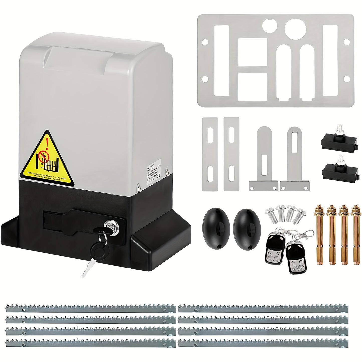Schuifdeuropener – Automatische Deuropener – Elektrische Deuropener – Deurbediening – Schuifdeursysteem – Geschikt Tot 600 Kg – 280W Motor Met 4m Rail