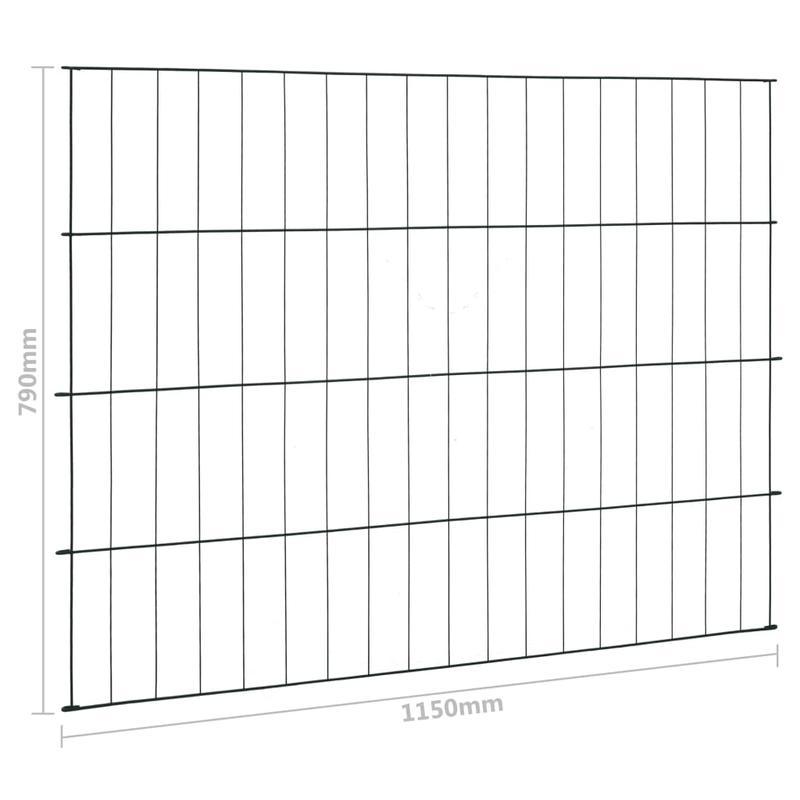 Set Recinzione da Giardino 115x79cm Verde