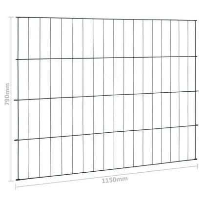 Set Recinzione da Giardino 115x79cm Verde