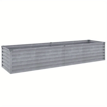 Tuinbak – Hoogtebed – Plantbak – Moestuinbak – Roestvast – Cortenstaal – Afmetingen 194x50x36 cm – Duurzaam & Robuust - QUORE